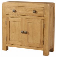 Avon Oak Narrow Sideboard 1 Drawer 2 Door