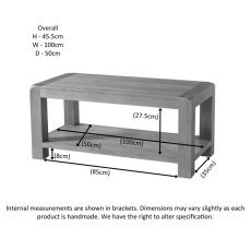 Avon Oak Coffee Table With Shelf