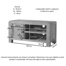 Avon Oak Standard Television Unit