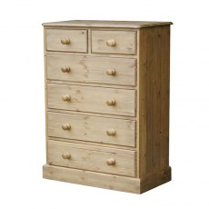 Woodies Pine 2 + 4 Chest of Drawers