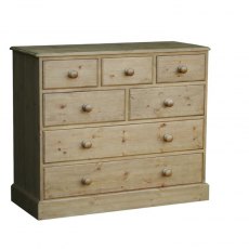 Woodies Pine 7 Drawer Combination Chest