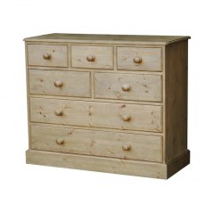 Woodies Pine 7 Drawer Combination Chest