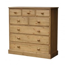 Woodies Pine 8 Drawer Combination Chest