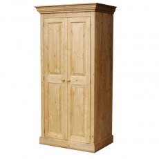 Woodies Pine Cottage Full Hanging Double Wardrobe