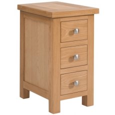 Bristol Oak Compact 3 Drawer Bedside