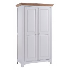 Fleur grey paint double wardrobe