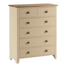Jersey ivory paint 2 over 4 chest of drawers