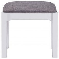 Fleur grey paint dressing table stool