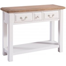 Fleur grey painted console table