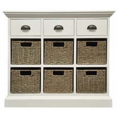 Basket Collection 3 Drawers Over 6 Baskets - 3 Rows High