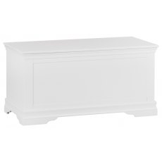 Limoges White Blanket Box