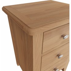 Omega Natural 3 Drawer Bedside