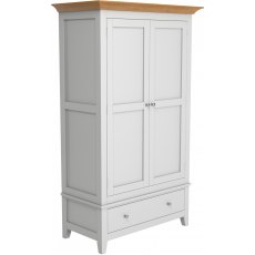 Jersey grey paint double wardrobe on drawer