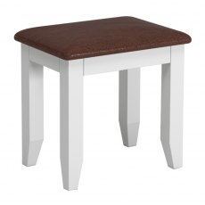 Jersey grey paint dressing table stool