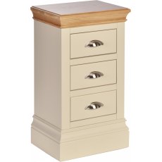 Geneva Painted Compact 3 Drawer Bedside