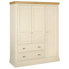 Geneva Painted Triple Robe With 2 Drawers