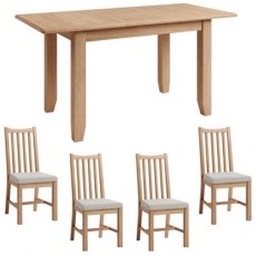 Omega dining Table with 4 Dining Chairs