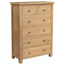 Bristol Oak 2 + 4 Chest of Drawers