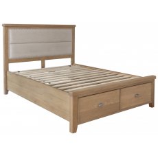 Bergen 4'6'' Fabric Headend & Drawer Footboard Bed