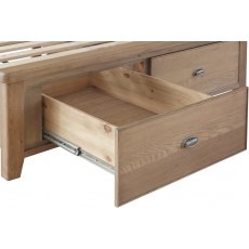 Bergen 5' Wooden Bed with Drawer Foot End