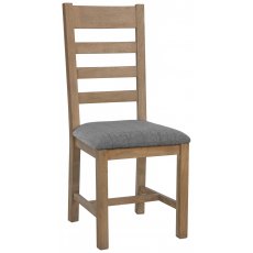 Bergen Slatted Dining Chair - Grey Check