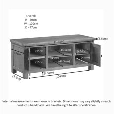 Bristol Oak Large TV Unit