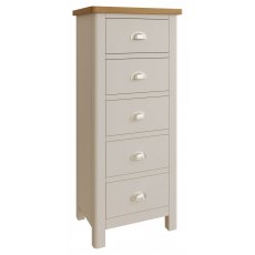 Sigma Grey 5 Drawer Tallboy Chest