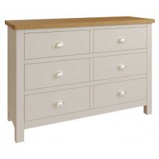 Sigma Grey 6 Drawer Wide Chest