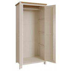 Sigma Grey 2 Door Full Hanging Wardrobe