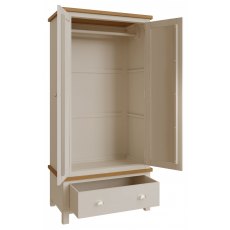 Sigma Grey 2 Door with 1 Drawer Wardrobe