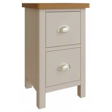 Sigma Grey 2 Drawer Bedside