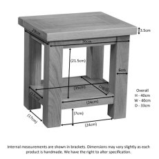 Bristol Oak Lamp Table
