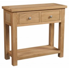 Bristol Oak 2 Drawer Console Table