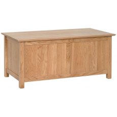 Lisbon Oak Large Blanket Box