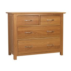 Lisbon Oak 2 + 2 Chest of Drawers