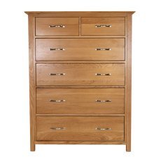 Lisbon Oak 4 + 2 Chest of Drawers