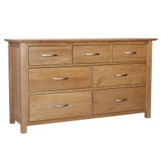 Lisbon Oak 3 over 4 Chest of Drawers