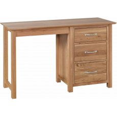 Lisbon Oak Single Pedestal Dressing Table