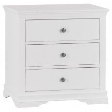 Limoges White 3 Drawer Chest