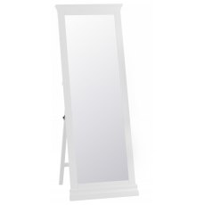 Limoges White Cheval Mirror