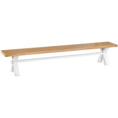 Newlyn Large Cross Bench (White Finish)