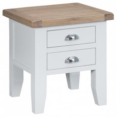 Newlyn Lamp Table (White Finish)