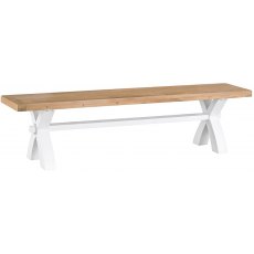 Newlyn Small Cross Bench (White Finish)
