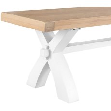 Newlyn Small Cross Bench (White Finish)