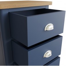 Sigma Blue 5 Drawer Narrow Chest