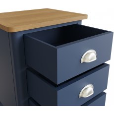 Sigma Blue 3 Drawer Bedside