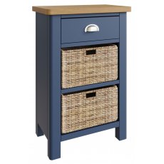 Sigma Blue 1 Drawer 2 Basket Unit