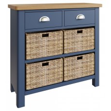 Sigma Blue 2 Drawer 4 Basket Unit