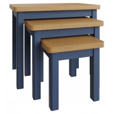 Sigma Blue Nest of 3 Tables