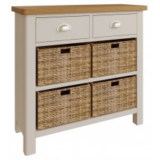 Sigma Grey 2 Drawer 4 Basket Unit